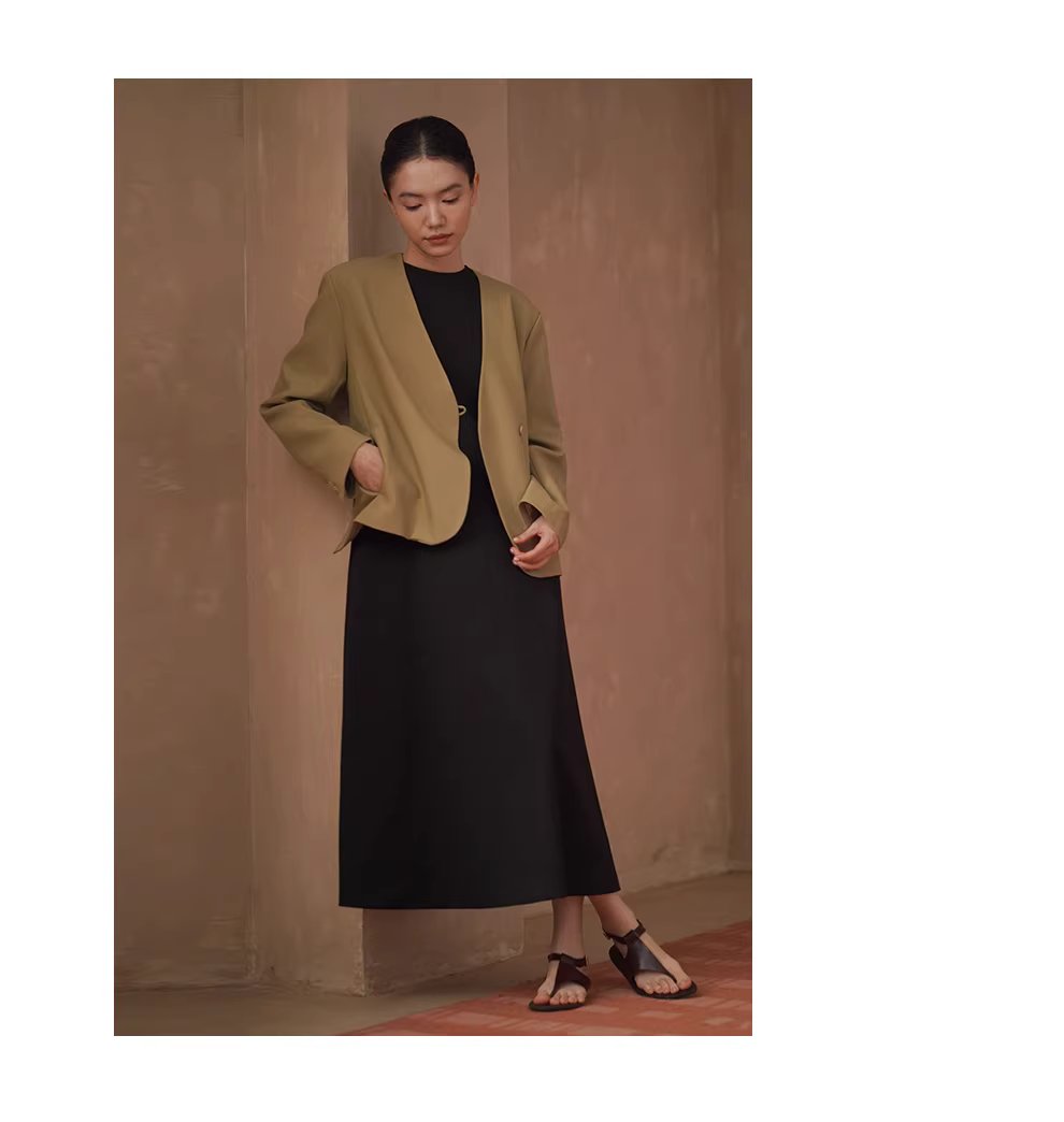 搖曳步履優雅A字顯瘦廓形圓領背心長款通勤垂感洋裝,搖曳步履優雅A字顯瘦廓形圓領背心長款通勤垂感洋裝,HBFS7009,搖曳步履優雅A字顯瘦廓形圓領背心長款通勤垂感洋裝,親膚舒適,簡約剪裁