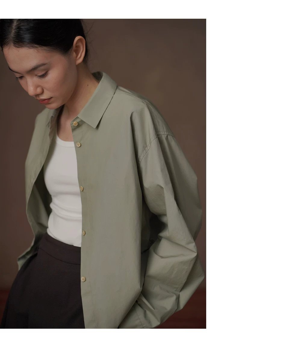 柔軟水洗100棉簡約寬鬆顯瘦抽褶收腰設計翻領通勤襯衫女,柔軟水洗100棉簡約寬鬆顯瘦抽褶收腰設計翻領通勤襯衫女,HBFS1032,柔軟水洗100棉簡約寬鬆顯瘦抽褶收腰設計翻領通勤襯衫女,透氣柔軟,抽褶立體