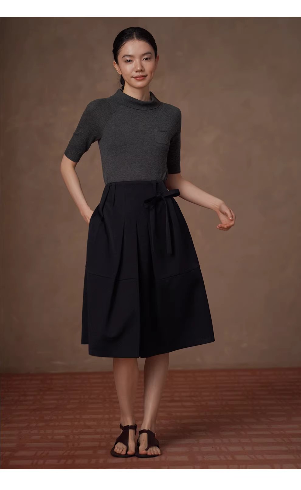 學院至上可拆式蝴蝶結立體褶襉設計A字顯瘦蓬蓬半身裙女,學院至上可拆式蝴蝶結立體褶襉設計A字顯瘦蓬蓬半身裙女,HBFS2010,學院至上可拆式蝴蝶結立體褶襉設計A字顯瘦蓬蓬半身裙女,不意變形,立體皺褶