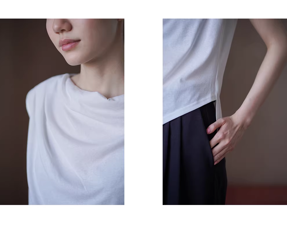 法式浪漫蕩領設計透氣薄款簡約氣質通勤無袖顯瘦上衣女,法式浪漫蕩領設計透氣薄款簡約氣質通勤無袖顯瘦上衣女,HBFS1061,法式浪漫蕩領設計透氣薄款簡約氣質通勤無袖顯瘦上衣女,蕩領設計,不規則造型