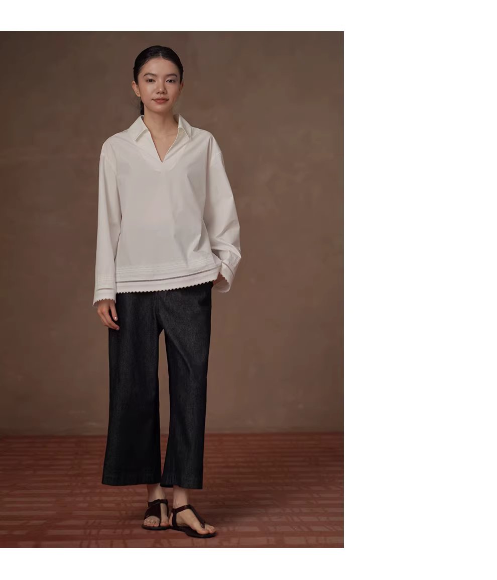 品質高棉丹寧直筒褲型修飾腿型寬鬆高腰顯瘦八分牛仔褲,品質高棉丹寧直筒褲型修飾腿型寬鬆高腰顯瘦八分牛仔褲,HBFS3021,品質高棉丹寧直筒褲型修飾腿型寬鬆高腰顯瘦八分牛仔褲,親膚透氣,直筒修飾