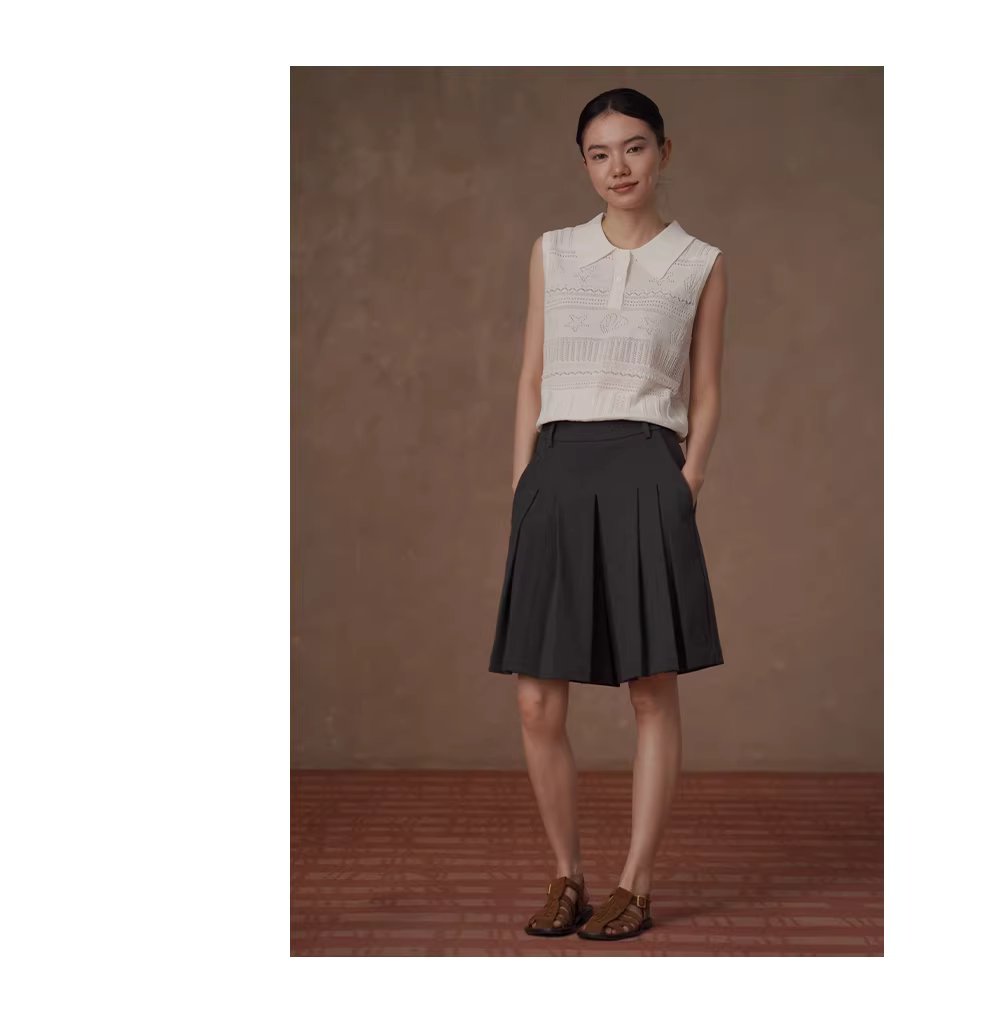 英倫學院氛圍立體百褶A字裙褲顯瘦高腰不挑人西裝短褲女,英倫學院氛圍立體百褶A字裙褲顯瘦高腰不挑人西裝短褲女,HBFS3024,英倫學院氛圍立體百褶A字裙褲顯瘦高腰不挑人西裝短褲女,日常百搭,俐落壓褶