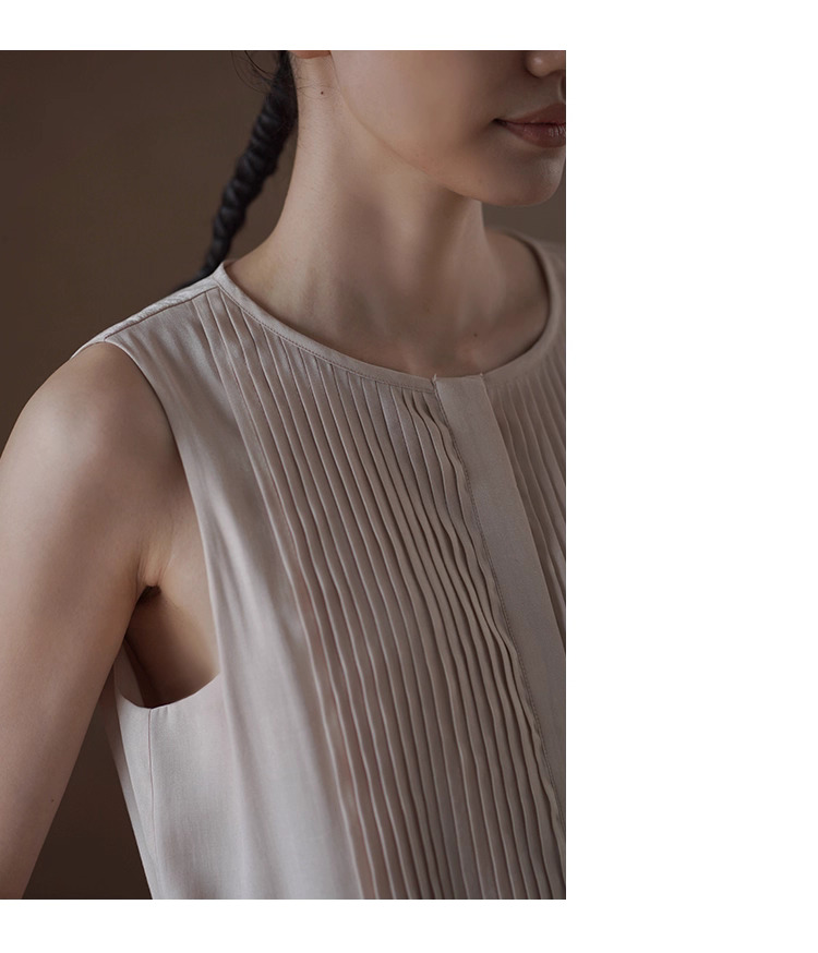 瓔珞粉紅少女重工塔克線洋裝飄逸寬鬆顯瘦小個子