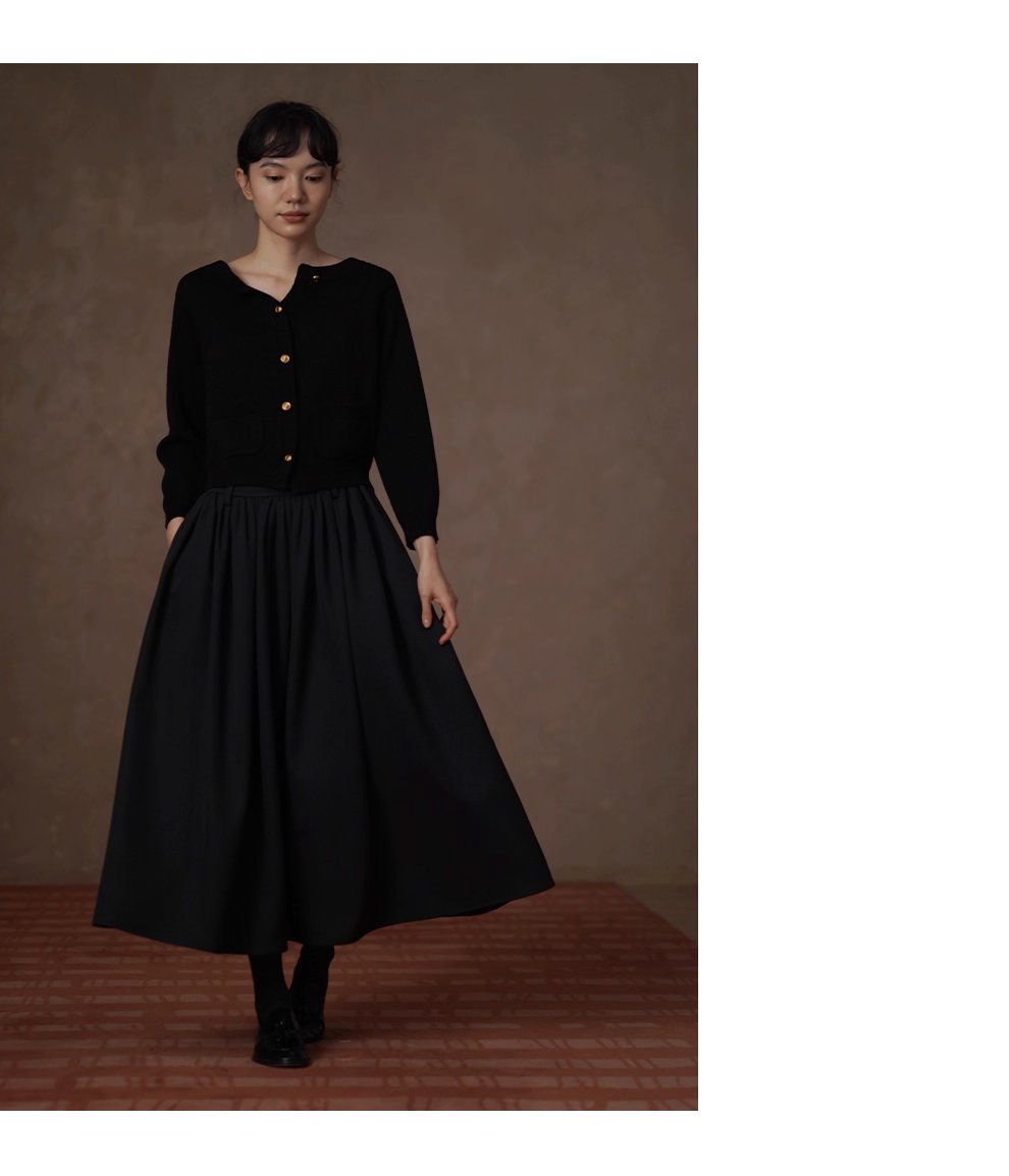 優雅舞者立體A字廓形顯瘦遮肉高腰捏褶蓬蓬通勤半身裙女