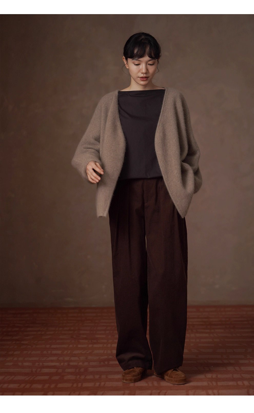 百變通勤兩穿氣質襯衫挺括100棉V領顯瘦寬鬆長袖上衣女