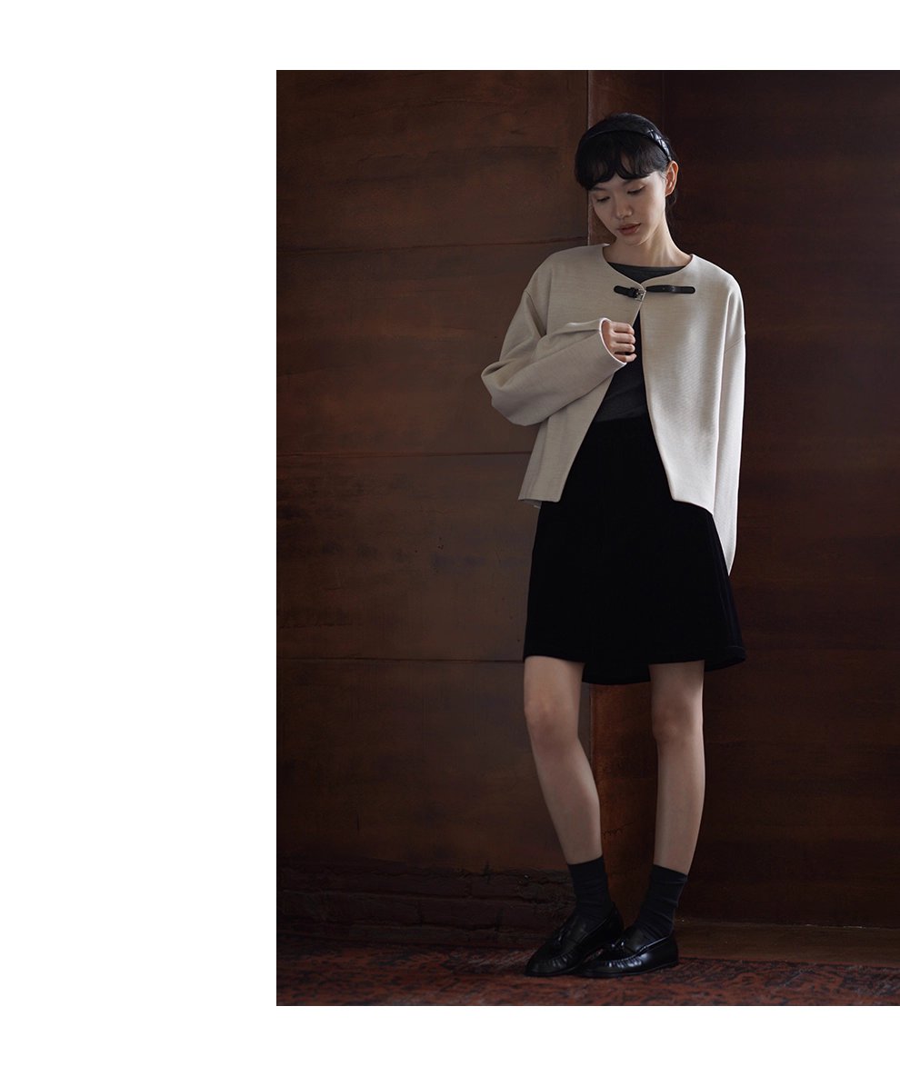 S級基本款內搭深花灰肌理彈性顯瘦合身一字領長袖上衣女