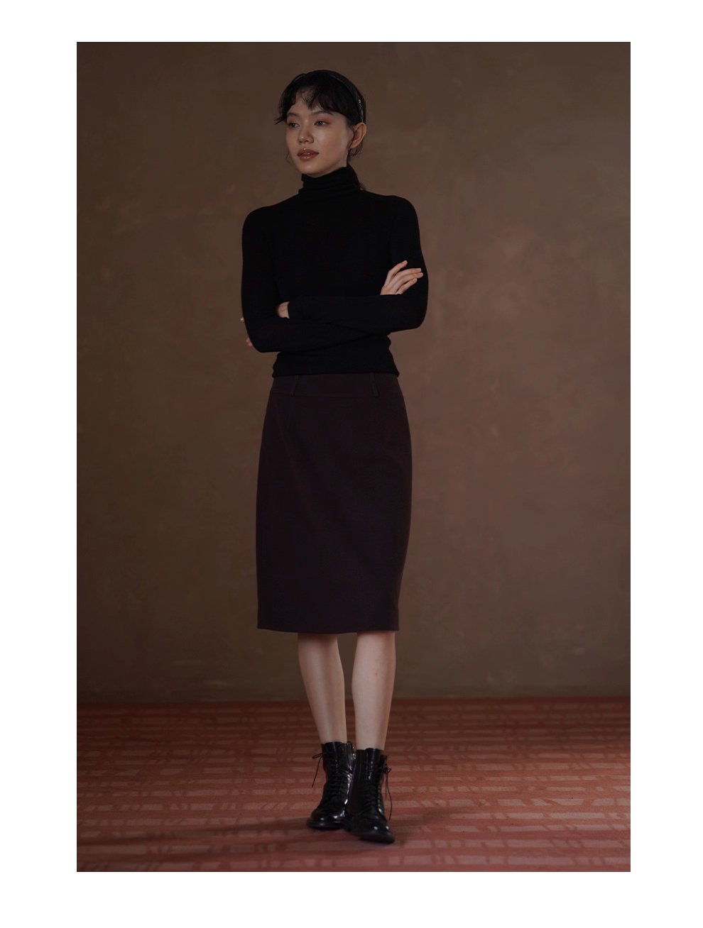 出彩配色優雅穿搭班身親高腰直筒通勤顯瘦寬腰頭裙女,出彩配色優雅穿搭班身親高腰直筒通勤顯瘦寬腰頭裙女,HBEW2021,出彩配色優雅穿搭班身親高腰直筒通勤顯瘦寬腰頭裙女,高腰顯瘦,毛呢面料