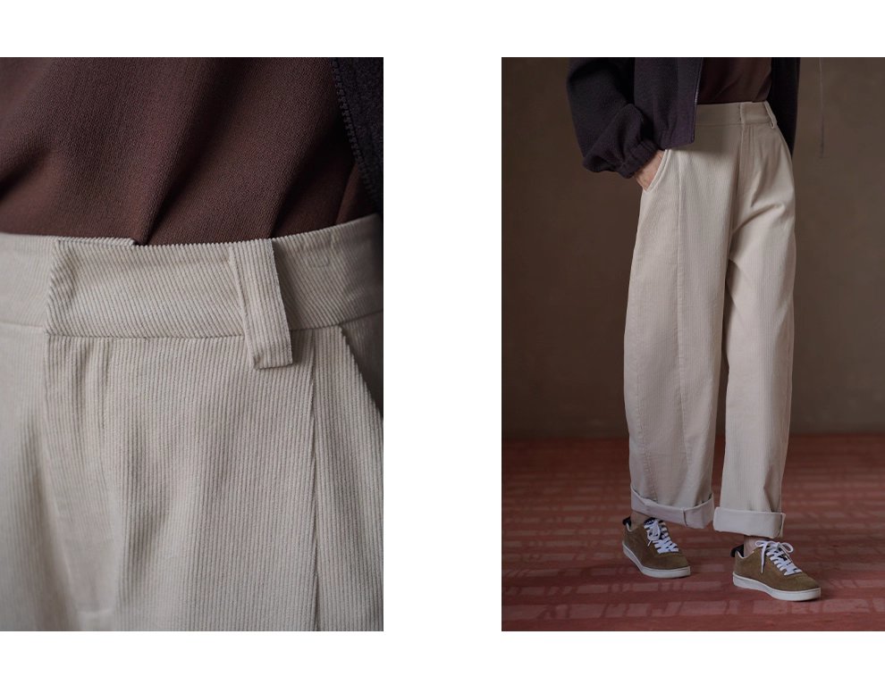 立體顯瘦挺括100棉細膩燈芯絨寬鬆直筒高腰休閒百搭長褲,立體顯瘦挺括100棉細膩燈芯絨寬鬆直筒高腰休閒百搭長褲,HBEW3035,立體顯瘦挺括100棉細膩燈芯絨寬鬆直筒高腰休閒百搭長褲,高腰直筒,燈芯絨