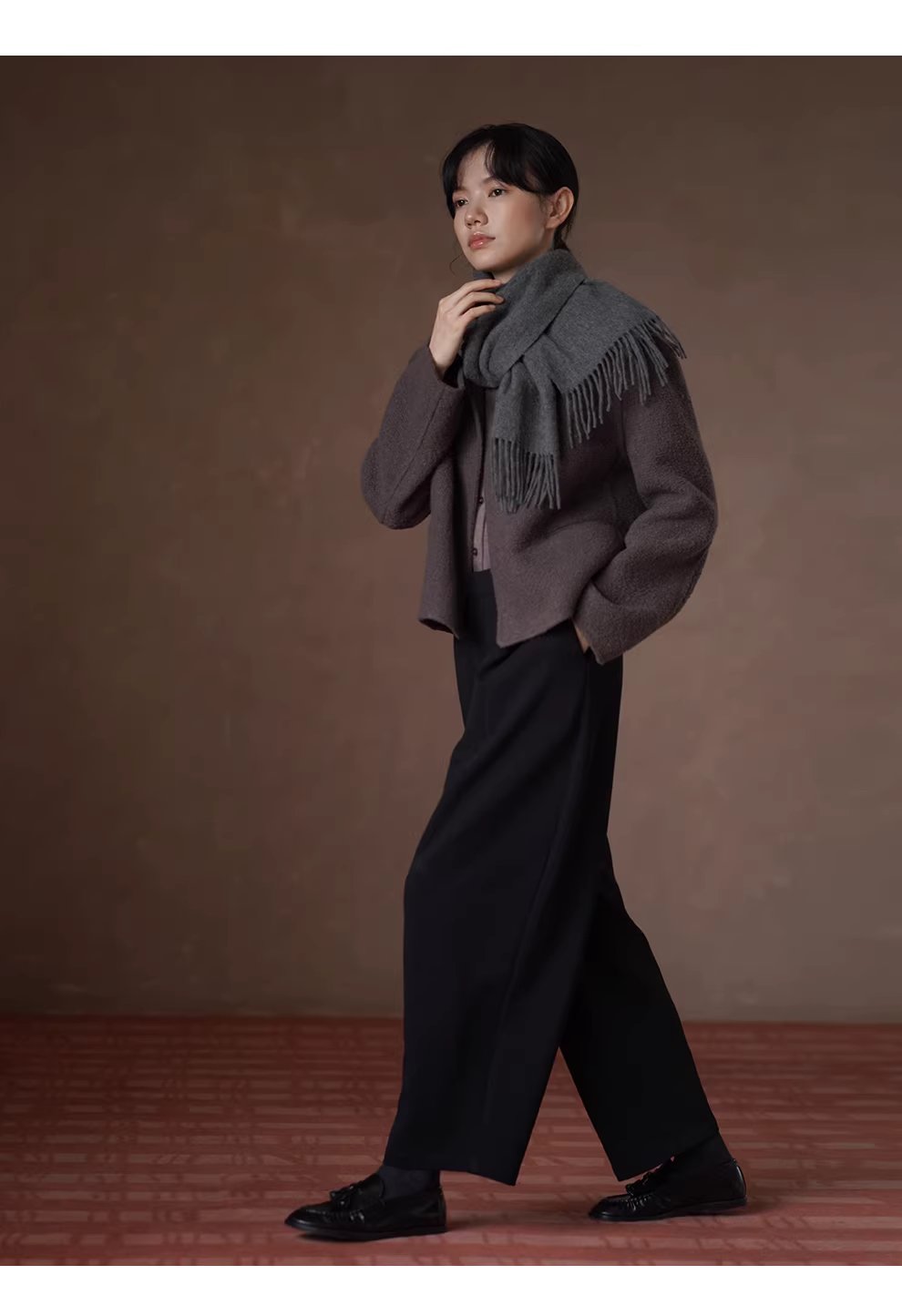 通勤褲王經典不敗顯瘦寬鬆直筒高腰抓毛加厚西裝長褲女,通勤褲王經典不敗顯瘦寬鬆直筒高腰抓毛加厚西裝長褲女,HBEW3039,通勤褲王經典不敗顯瘦寬鬆直筒高腰抓毛加厚西裝長褲女,日字扣腰帶,直筒版型