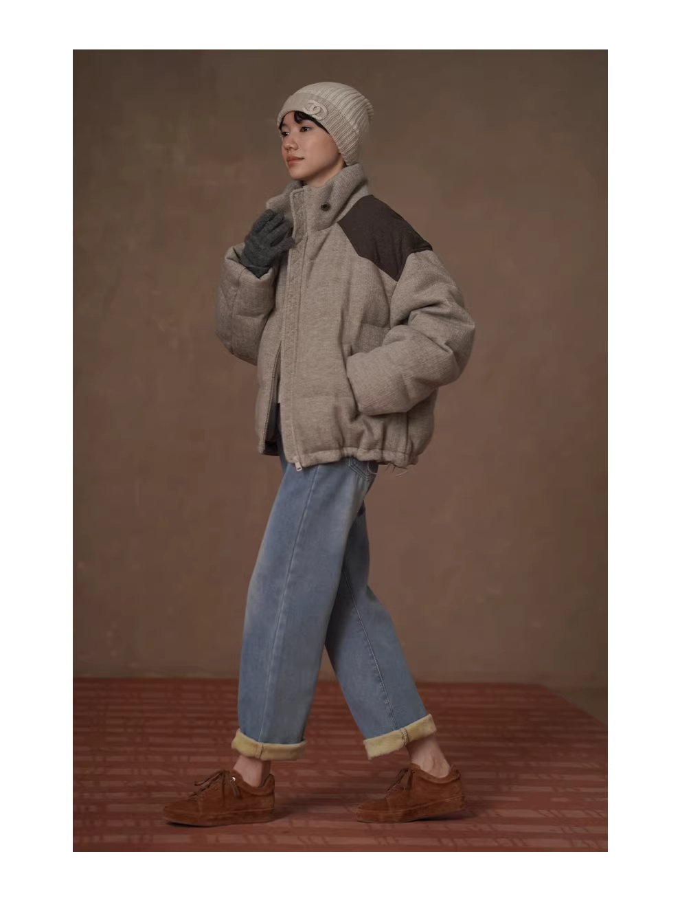 保命牛仔褲高品質水洗牛仔銀狐絨加絨高腰小腳直筒長褲,保命牛仔褲高品質水洗牛仔銀狐絨加絨高腰小腳直筒長褲,HBEW3043,保命牛仔褲高品質水洗牛仔銀狐絨加絨高腰小腳直筒長褲,復古水洗,加絨蓄熱