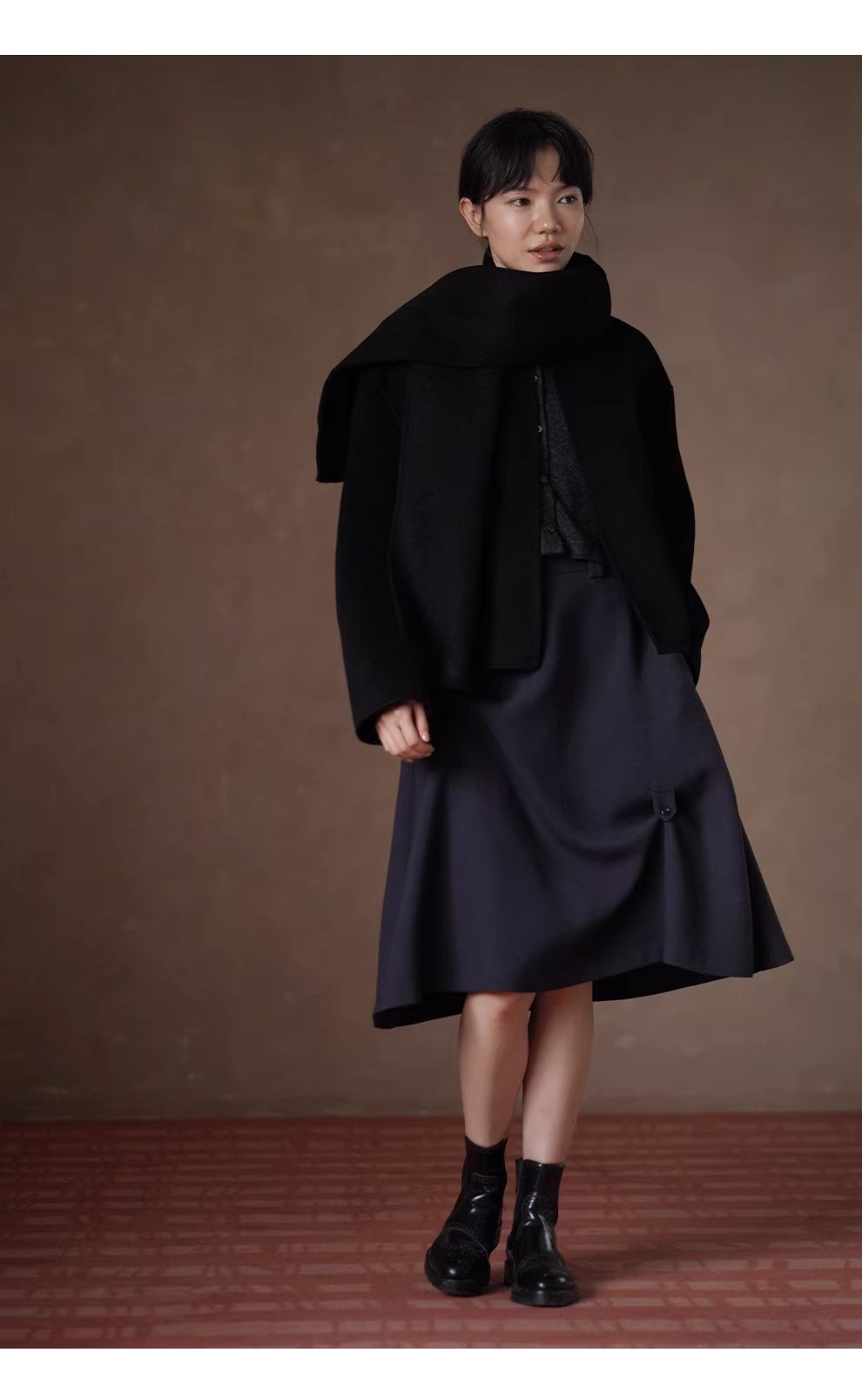 怪誕藝術少女不對稱扣袢扭褶設計高腰顯瘦A字小眾半身裙,怪誕藝術少女不對稱扣袢扭褶設計高腰顯瘦A字小眾半身裙,HBEW2029,怪誕藝術少女不對稱扣袢扭褶設計高腰顯瘦A字小眾半身裙,扣袢設計,A字裙型