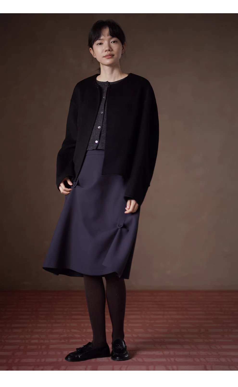 一衣多穿實用兩件套鬆軟彈性基礎背心開襟衫顯瘦套裝女,一衣多穿實用兩件套鬆軟彈性基礎背心開襟衫顯瘦套裝女,HBEW1135,一衣多穿實用兩件套鬆軟彈性基礎背心開襟衫顯瘦套裝女,兩件式套裝,簡約質感