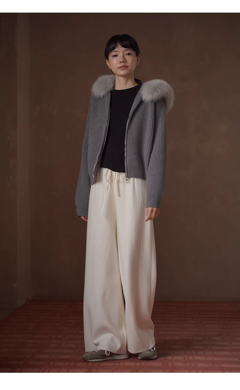 溫柔鬆弛寬鬆高支羊毛混紡高腰鬆緊針織褲顯瘦通勤長褲,溫柔鬆弛寬鬆高支羊毛混紡高腰鬆緊針織褲顯瘦通勤長褲,HBEW3044,溫柔鬆弛寬鬆高支羊毛混紡高腰鬆緊針織褲顯瘦通勤長褲,闊腿寬褲,羊毛混紡