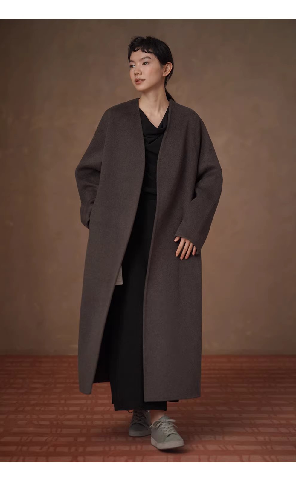 素描畫室鬆弛感蕩領長袖套裝軟糯顯瘦大裙擺通勤半裙女,素描畫室鬆弛感蕩領長袖套裝軟糯顯瘦大裙擺通勤半裙女,HBEW7062,素描畫室鬆弛感蕩領長袖套裝軟糯顯瘦大裙擺通勤半裙女,兩件式套裝,蕩領設計