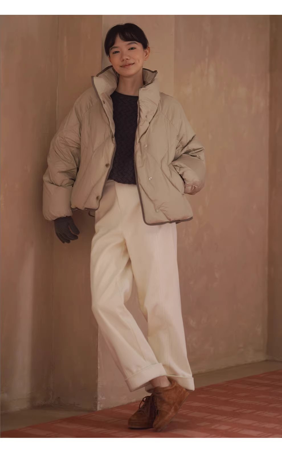 慵懶鬆弛立體編織提花肌理柔軟100羊毛寬鬆顯瘦圓領毛衣,慵懶鬆弛立體編織提花肌理柔軟100羊毛寬鬆顯瘦圓領毛衣,HBEW1165,慵懶鬆弛立體編織提花肌理柔軟100羊毛寬鬆顯瘦圓領毛衣,立體編織,羊毛100%