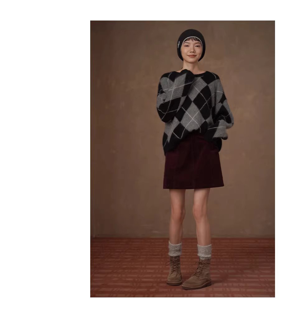 新篇章細軟坑條燈芯絨A字版型立體分割高腰顯瘦半身裙女,新篇章細軟坑條燈芯絨A字版型立體分割高腰顯瘦半身裙女,HBEW2040,新篇章細軟坑條燈芯絨A字版型立體分割高腰顯瘦半身裙女,復古甜美,燈芯絨