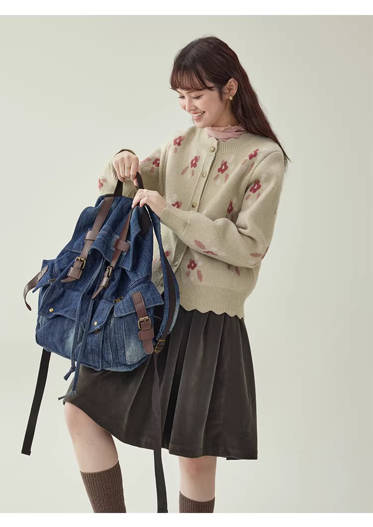 漸層小花加厚毛衣開襟衫女冬季新款蕾絲單排扣上衣,漸層小花加厚毛衣開襟衫女冬季新款蕾絲單排扣上衣,HBEW1196,漸層小花加厚毛衣開襟衫女冬季新款蕾絲單排扣上衣,花邊衣襬,小花針織