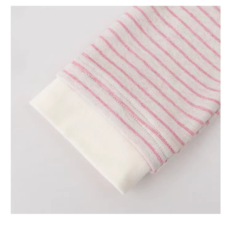 假兩件粉條紋長袖T恤女冬季新款少女感寬鬆上衣,假兩件粉條紋長袖T恤女冬季新款少女感寬鬆上衣,HBEW1197,假兩件粉條紋長袖T恤女冬季新款少女感寬鬆上衣,假兩件式,舒適面料