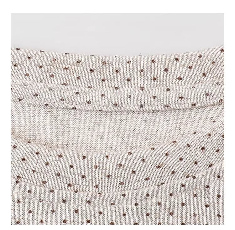 波點荷葉邊圓領T恤女春季新款薄款長袖內搭上衣,波點荷葉邊圓領T恤女春季新款薄款長袖內搭上衣,HBFS1010,波點荷葉邊圓領T恤女春季新款薄款長袖內搭上衣,荷葉邊領,復古波點