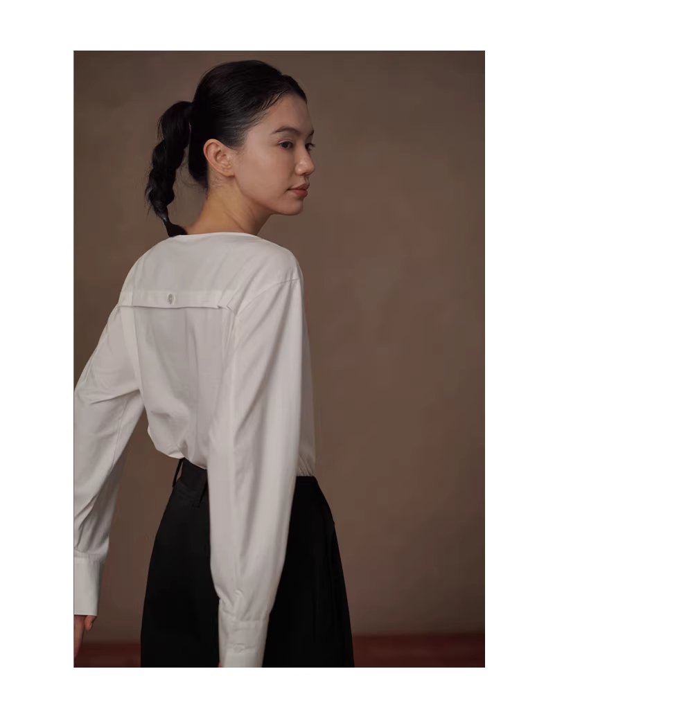 舒適高支棉基礎可單穿長袖後背分割落肩寬鬆顯瘦圓領T恤,舒適高支棉基礎可單穿長袖後背分割落肩寬鬆顯瘦圓領T恤,HBFS1022,舒適高支棉基礎可單穿長袖後背分割落肩寬鬆顯瘦圓領T恤,材質耐磨,版型修飾