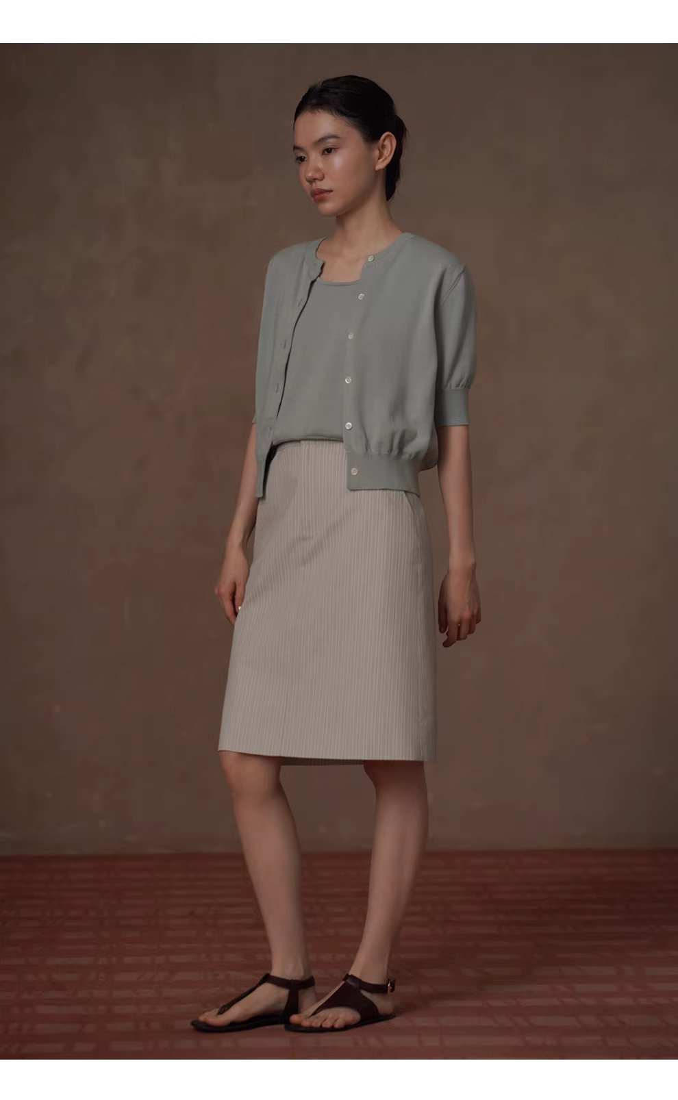 明朗輕鹽系100棉針織寬鬆顯瘦開襟衫背心休閒減齡兩件女,明朗輕鹽系100棉針織寬鬆顯瘦開襟衫背心休閒減齡兩件女,HBFS1057,明朗輕鹽系100棉針織寬鬆顯瘦開襟衫背心休閒減齡兩件女,鹽系穿搭,全棉面料