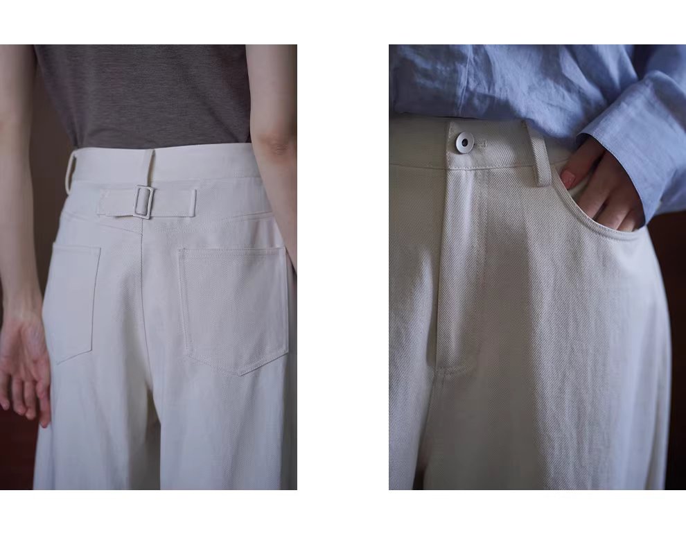 回暖春日高支棉麻混紡斜紋肌理高腰直筒顯瘦八分褲子女,回暖春日高支棉麻混紡斜紋肌理高腰直筒顯瘦八分褲子女,HBFS3023,回暖春日高支棉麻混紡斜紋肌理高腰直筒顯瘦八分褲子女,柔軟挺版,直筒修身