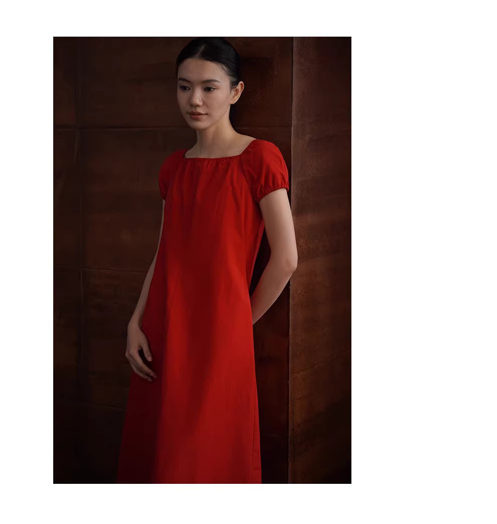 莉莉安的夏巨顯白100棉挺括立體裙型顯瘦方領氣質洋裝,莉莉安的夏巨顯白100棉挺括立體裙型顯瘦方領氣質洋裝,HBFS7043,莉莉安的夏巨顯白100棉挺括立體裙型顯瘦方領氣質洋裝,法式方領,氣質優雅