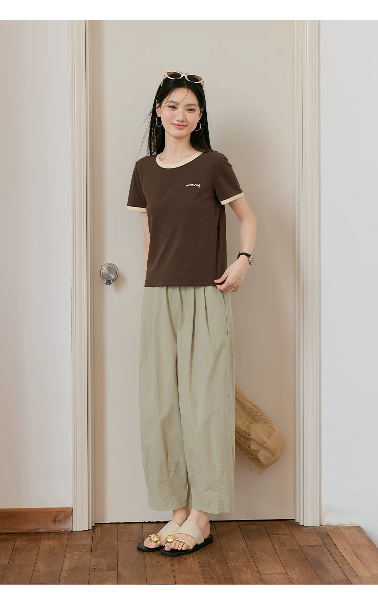 大尺碼寬鬆九分休閒褲女2026新款蘿蔔褲女薄款夏季卡其色褲子,大尺碼寬鬆九分休閒褲女2026新款蘿蔔褲女薄款夏季卡其色褲子,HBFS3057,大尺碼寬鬆九分休閒褲女2026新款蘿蔔褲女薄款夏季卡其色褲子,中大尺碼,遮肉廓形