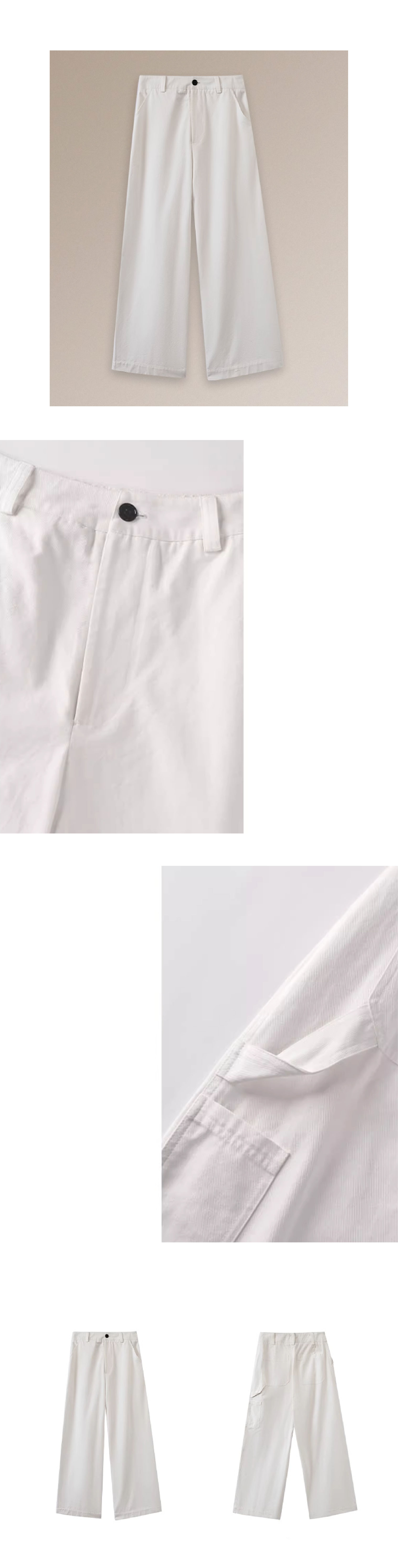 涼感百搭夏日棉萊賽爾混紡斜紋挺括抗皺寬鬆顯瘦長褲女