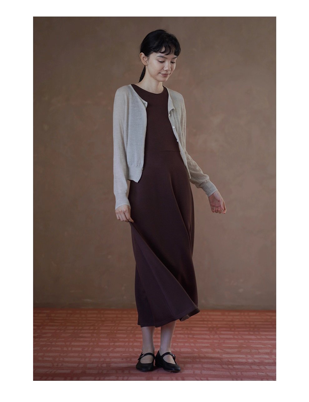 輕柔糯感薄款羊駝綿羊毛混紡蓬鬆朦朧正肩顯瘦針織外套