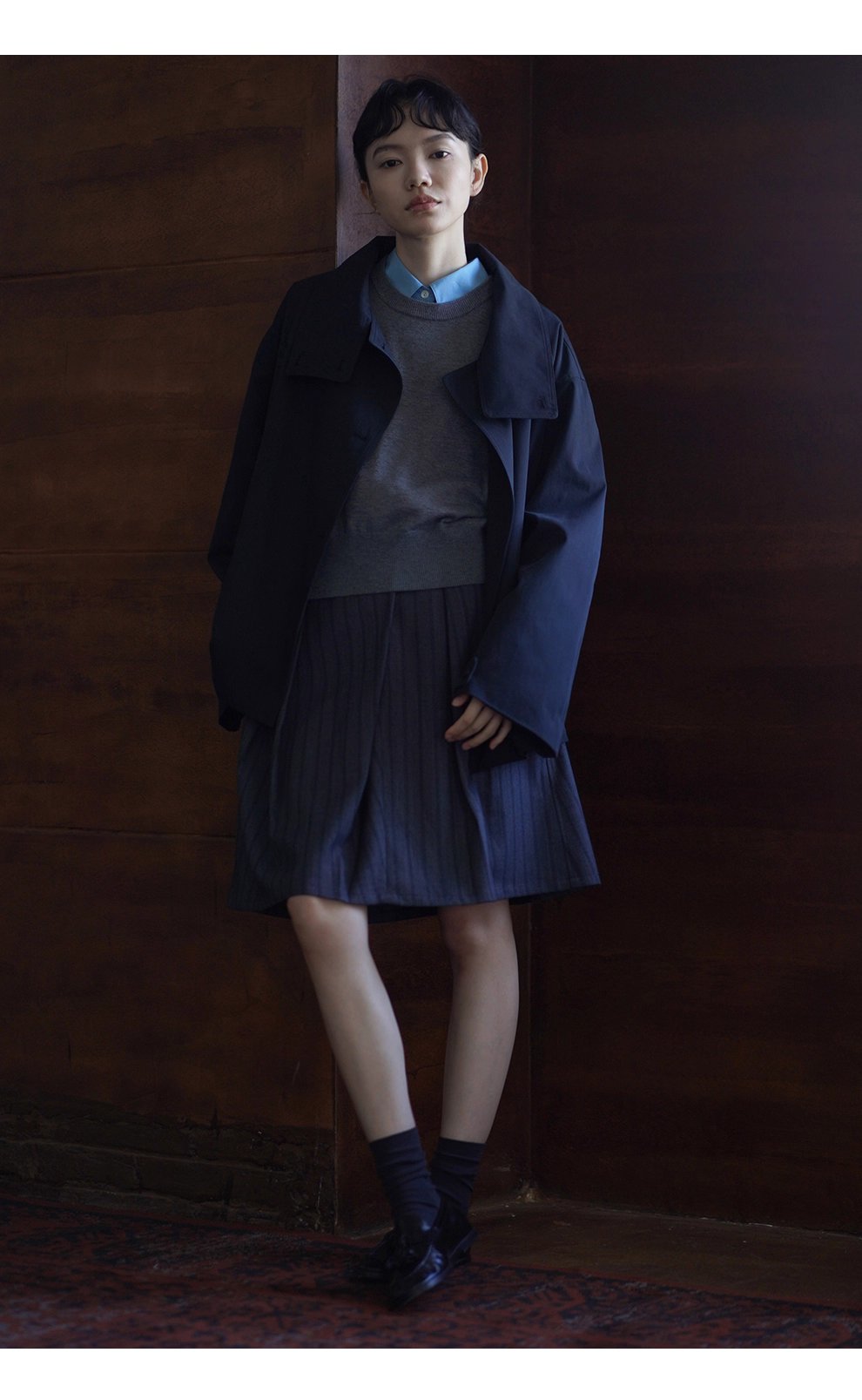 秋冬不可或缺時髦老錢圓領羊毛混紡百搭針織背心女