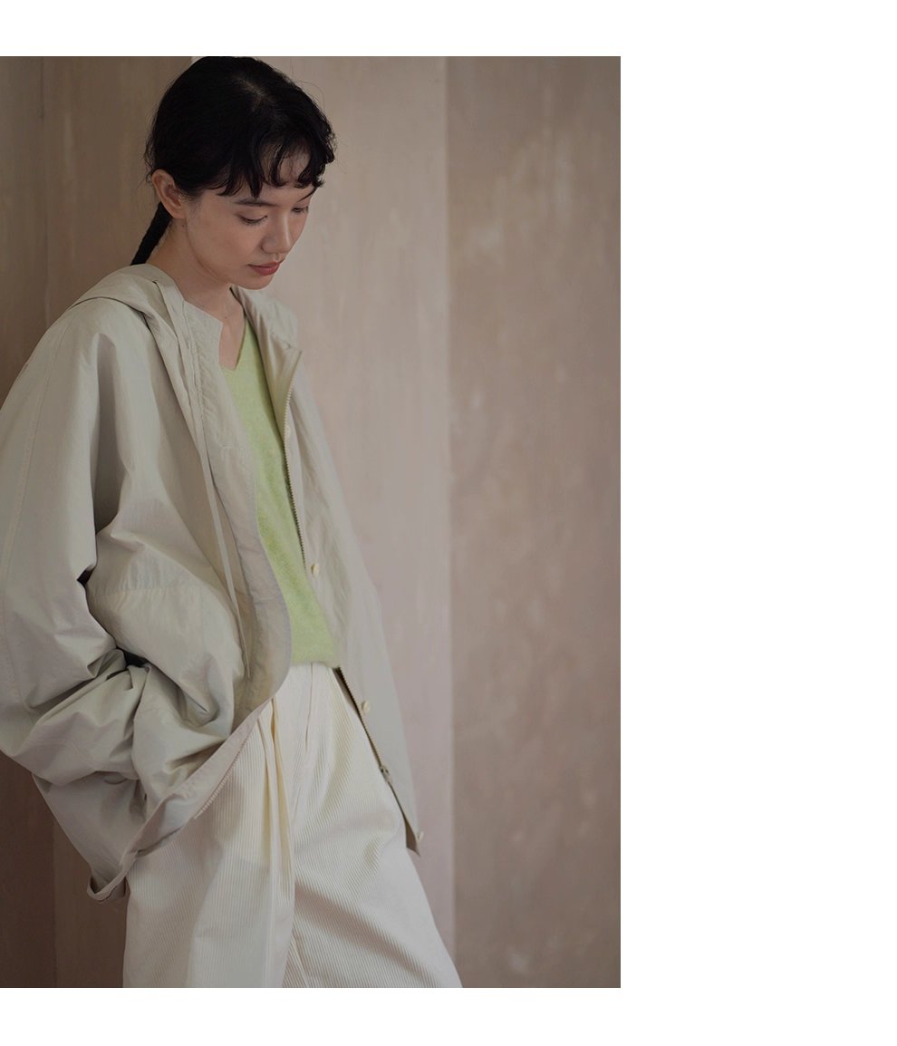 輕盈挺括山系少女外套寬鬆顯瘦連帽中長款輕戶外風衣女