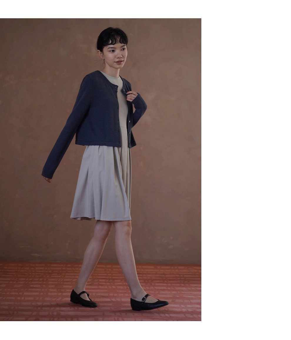 輕盈玲瓏百搭圓領短外套顯瘦正肩棉感針織通勤開襟衫女