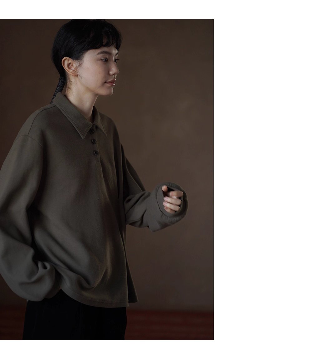 柔軟100棉經典美式Polo領寬鬆翻領顯瘦不挑人休閒衛衣女,柔軟100棉經典美式Polo領寬鬆翻領顯瘦不挑人休閒衛衣女,HBEW1044,柔軟100棉經典美式Polo領寬鬆翻領顯瘦不挑人休閒衛衣女,半開翻領,全棉面料