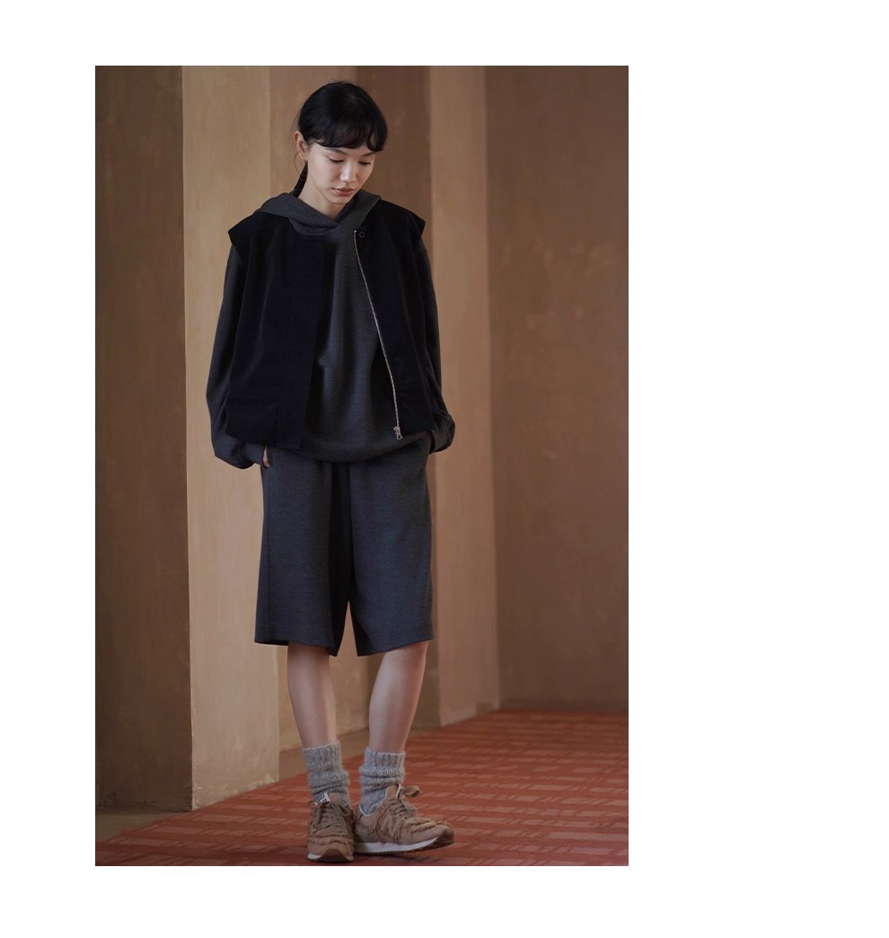 慵懶舒適無負擔寬鬆顯瘦休閒連帽衛衣高腰遮肉短褲套裝