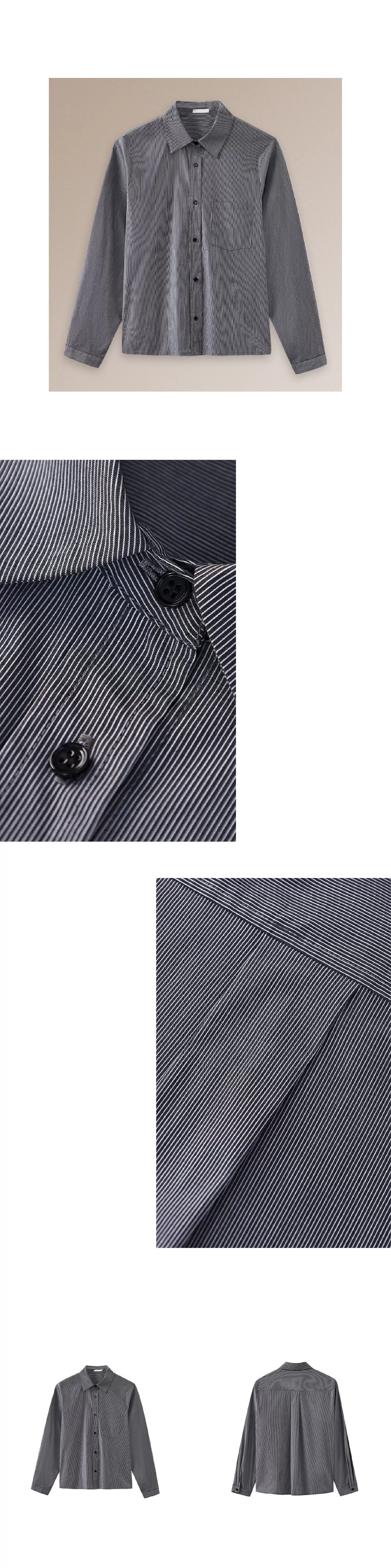 清晰像素條紋法式通勤襯衫寬鬆落肩顯瘦疊穿長袖上衣女,清晰像素條紋法式通勤襯衫寬鬆落肩顯瘦疊穿長袖上衣女,HBEW1112,清晰像素條紋法式通勤襯衫寬鬆落肩顯瘦疊穿長袖上衣女,條紋造型,通勤俐落