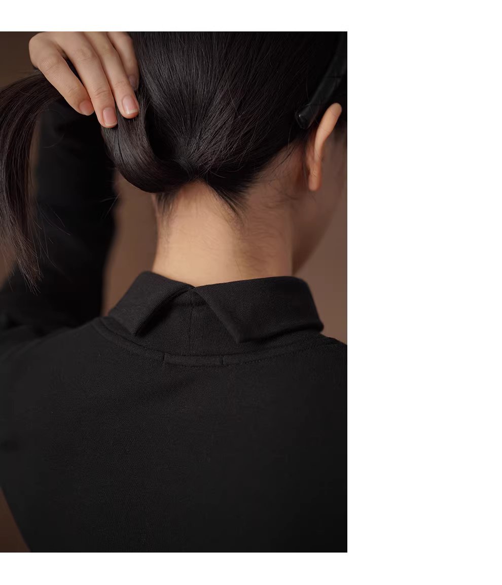 舒暖基本款長袖高彈修身高領後開叉顯瘦百搭通勤打底衫,舒暖基本款長袖高彈修身高領後開叉顯瘦百搭通勤打底衫,HBEW1139,舒暖基本款長袖高彈修身高領後開叉顯瘦百搭通勤打底衫,翻折高領,正肩版型