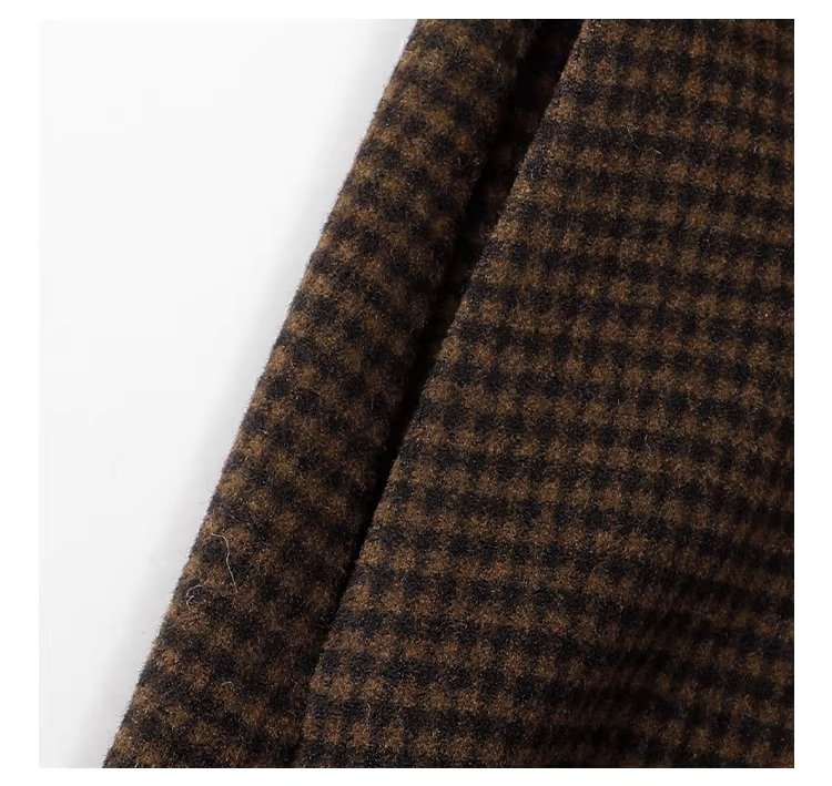 復古壓褶格紋高腰半身裙女25冬季新款a字中長裙,復古壓褶格紋高腰半身裙女25冬季新款a字中長裙,HBEW2031,復古壓褶格紋高腰半身裙女25冬季新款a字中長裙,復古格紋,高腰壓摺