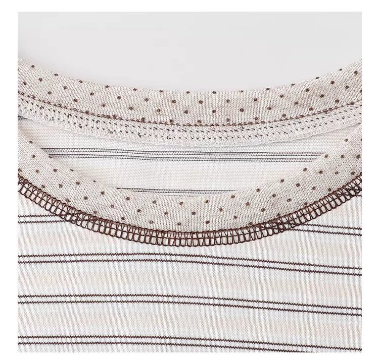 波點拼接圓領條紋T恤女26春季新款短長袖上衣,波點拼接圓領條紋T恤女26春季新款短長袖上衣,HBFS1008,波點拼接圓領條紋T恤女26春季新款短長袖上衣,波點拼接,青春休閒