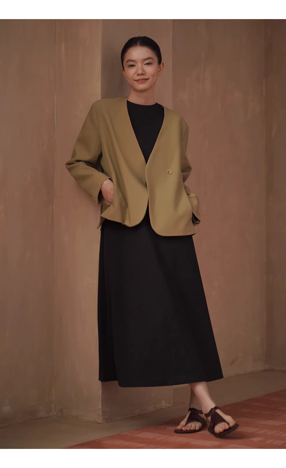 高階雅痞配色西裝ju顯白廓形寬鬆顯瘦不挑人通勤外套女,高階雅痞配色西裝ju顯白廓形寬鬆顯瘦不挑人通勤外套女,HBFS5002,高階雅痞配色西裝ju顯白廓形寬鬆顯瘦不挑人通勤外套女,一粒扣設計,抗皺面料