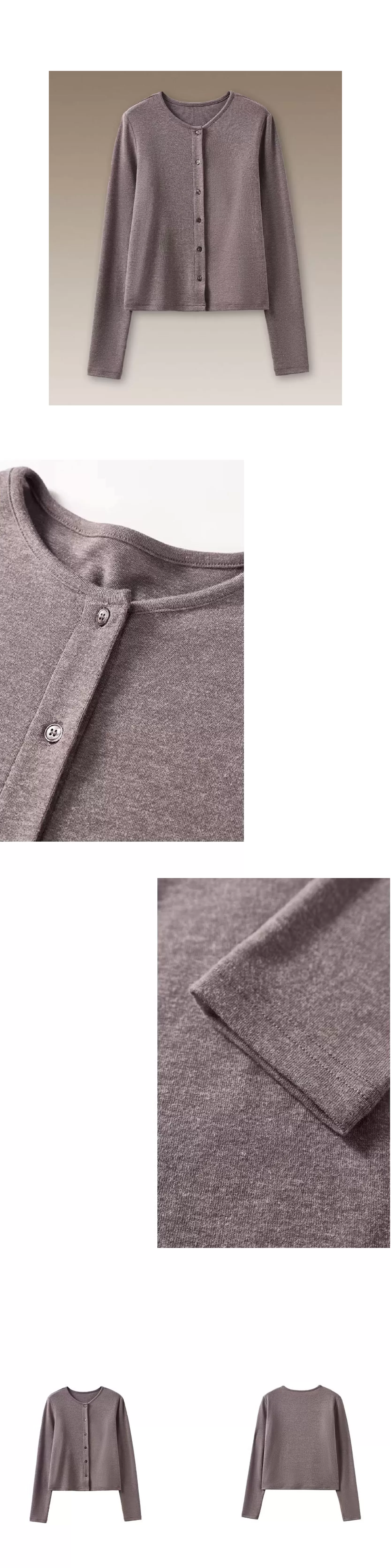 全能內搭合身彈性圓領開門襟顯瘦修身通勤長袖親膚上衣,全能內搭合身彈性圓領開門襟顯瘦修身通勤長袖親膚上衣,HBFS1012,全能內搭合身彈性圓領開門襟顯瘦修身通勤長袖親膚上衣,圓領排扣,長度適中