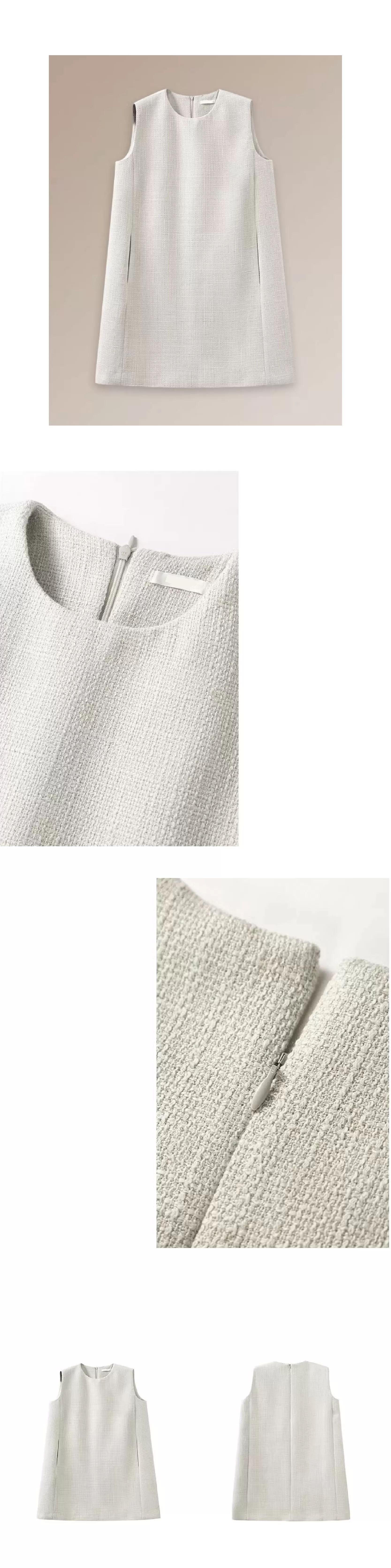 簡約且獨特編織小香肌理圓領直筒顯瘦疊穿背心洋裝女,簡約且獨特編織小香肌理圓領直筒顯瘦疊穿背心洋裝女,HBFS7005,簡約且獨特編織小香肌理圓領直筒顯瘦疊穿背心洋裝女,直筒修身,百搭實穿