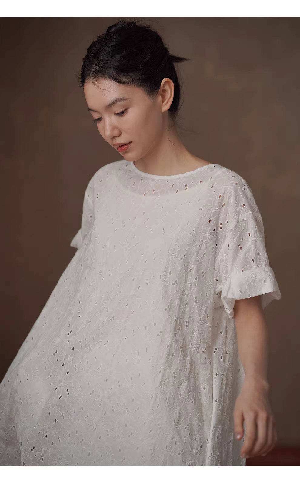 浪漫花園匠心之作100棉立體繡花A字顯瘦泡泡袖洋裝女,浪漫花園匠心之作100棉立體繡花A字顯瘦泡泡袖洋裝女,HBFS7007,浪漫花園匠心之作100棉立體繡花A字顯瘦泡泡袖洋裝女,吸濕排汗,版型修飾