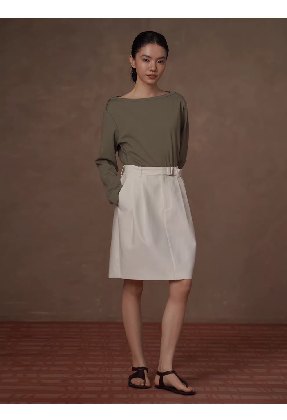 春日雲清爽實用半身裙顯瘦壓褶A子版型短版通勤裙,春日雲清爽實用半身裙顯瘦壓褶A子版型短版通勤裙,HBFS2004,春日雲清爽實用半身裙顯瘦壓褶A子版型短版通勤裙,鬆弛氛圍感,A字版修身