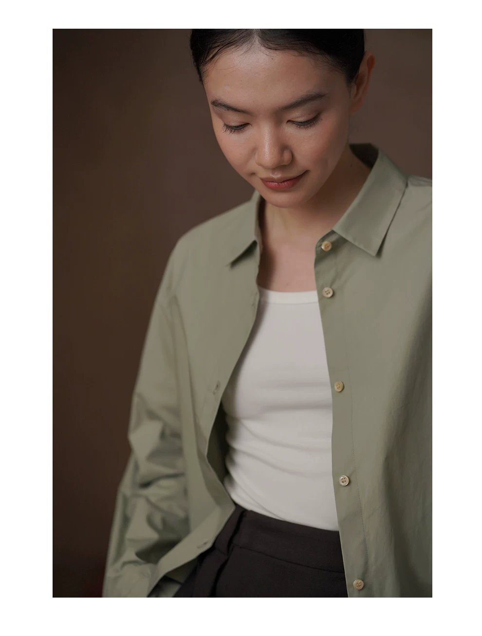 柔軟水洗100棉簡約寬鬆顯瘦抽褶收腰設計翻領通勤襯衫女,柔軟水洗100棉簡約寬鬆顯瘦抽褶收腰設計翻領通勤襯衫女,HBFS1032,柔軟水洗100棉簡約寬鬆顯瘦抽褶收腰設計翻領通勤襯衫女,透氣柔軟,抽褶立體