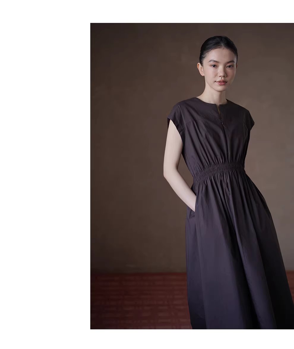 通勤的要義100棉顯瘦好版型收腰V領大裙擺遮肉連身裙女,通勤的要義100棉顯瘦好版型收腰V領大裙擺遮肉連身裙女,HBFS7016,通勤的要義100棉顯瘦好版型收腰V領大裙擺遮肉連身裙女,全棉親膚,A字版修身