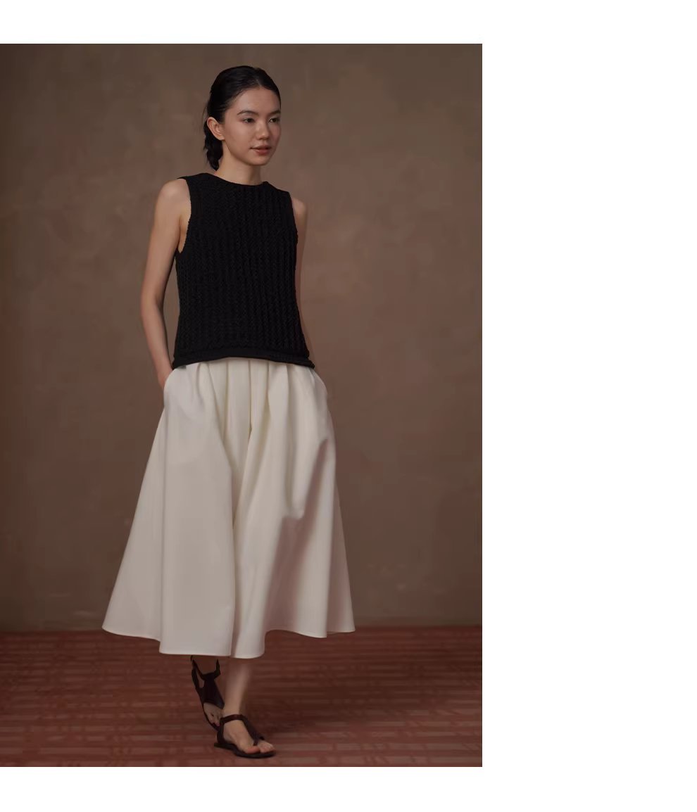 優雅小白花立體廓形顯瘦壓褶高腰蓬蓬通勤輕盈半身裙女,優雅小白花立體廓形顯瘦壓褶高腰蓬蓬通勤輕盈半身裙女,HBFS2015,優雅小白花立體廓形顯瘦壓褶高腰蓬蓬通勤輕盈半身裙女,舒適彈性,空氣感裙擺