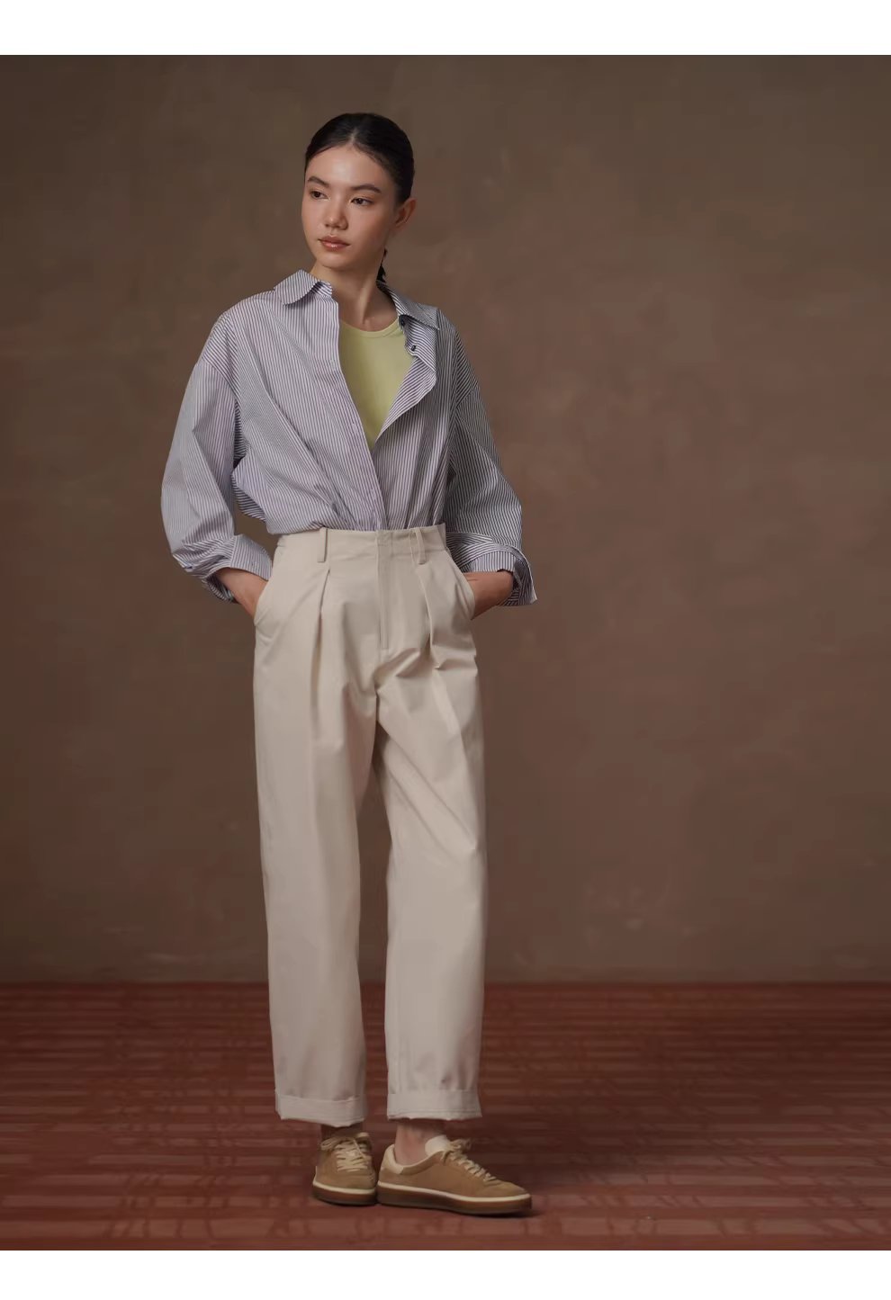 清新法式藍白條紋親膚棉感通勤寬鬆顯瘦疊穿翻領襯衫女,清新法式藍白條紋親膚棉感通勤寬鬆顯瘦疊穿翻領襯衫女,HBFS1093,清新法式藍白條紋親膚棉感通勤寬鬆顯瘦疊穿翻領襯衫女,親敷不易皺,版型俐落