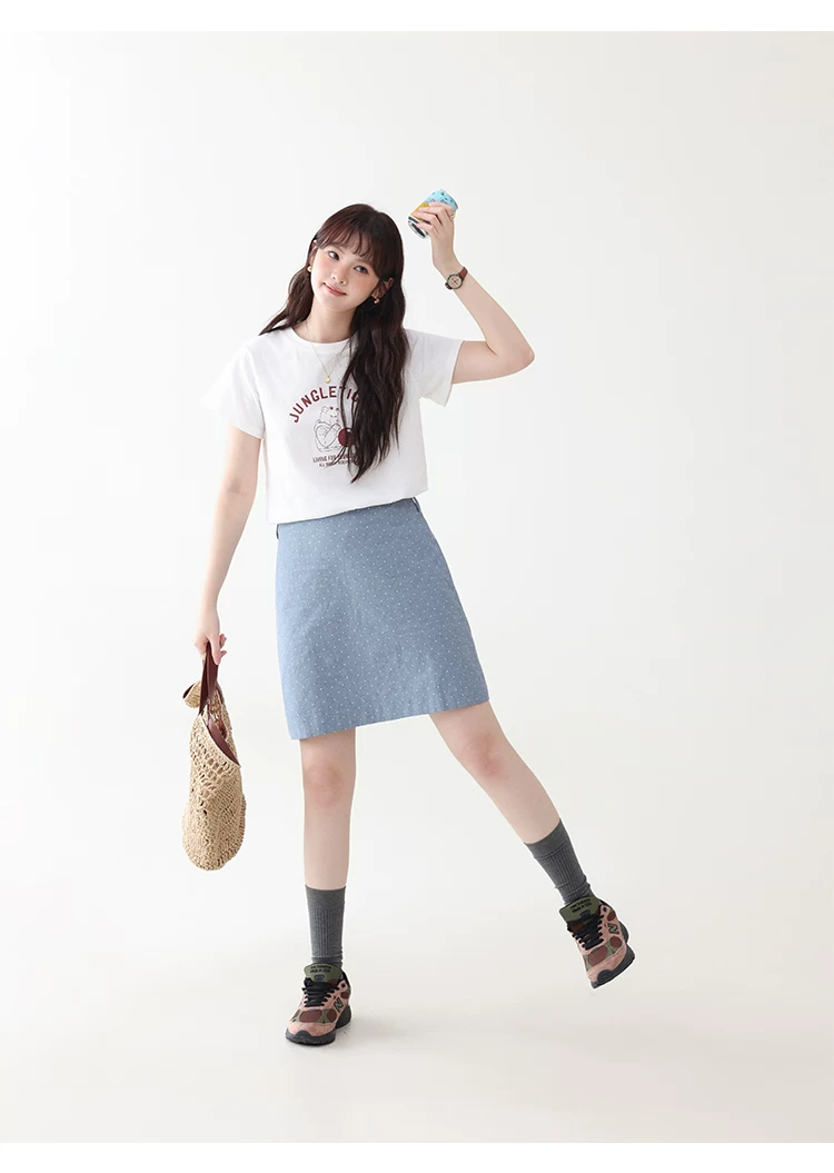 小眾藍色高腰波點a字半身裙女夏季新款顯瘦純棉短裙,小眾藍色高腰波點a字半身裙女夏季新款顯瘦純棉短裙,HBFS2024,小眾藍色高腰波點a字半身裙女夏季新款顯瘦純棉短裙,甜美波點,全棉面料