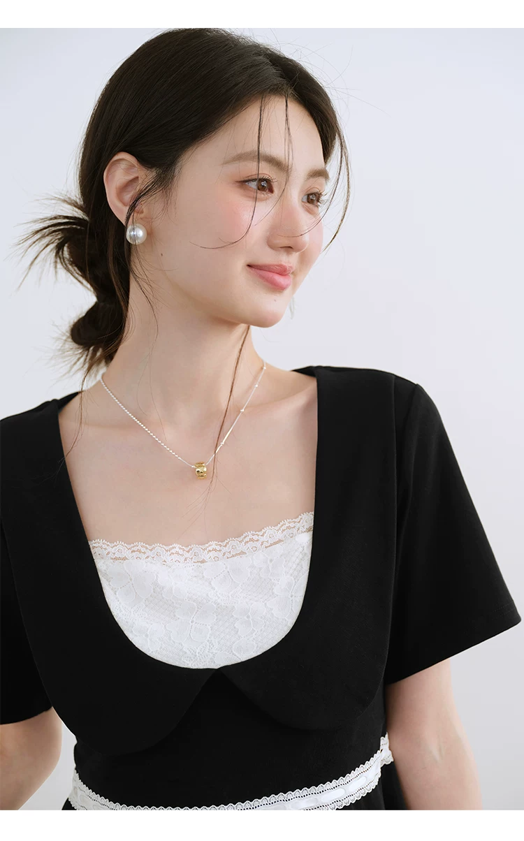 大尺碼方領假兩件短袖T恤女2026新款夏季胖mm巨好看收腰上衣,大尺碼方領假兩件短袖T恤女2026新款夏季胖mm巨好看收腰上衣,HBFS1171,大尺碼方領假兩件短袖T恤女2026新款夏季胖mm巨好看收腰上衣,假兩件式,腰間綁繩